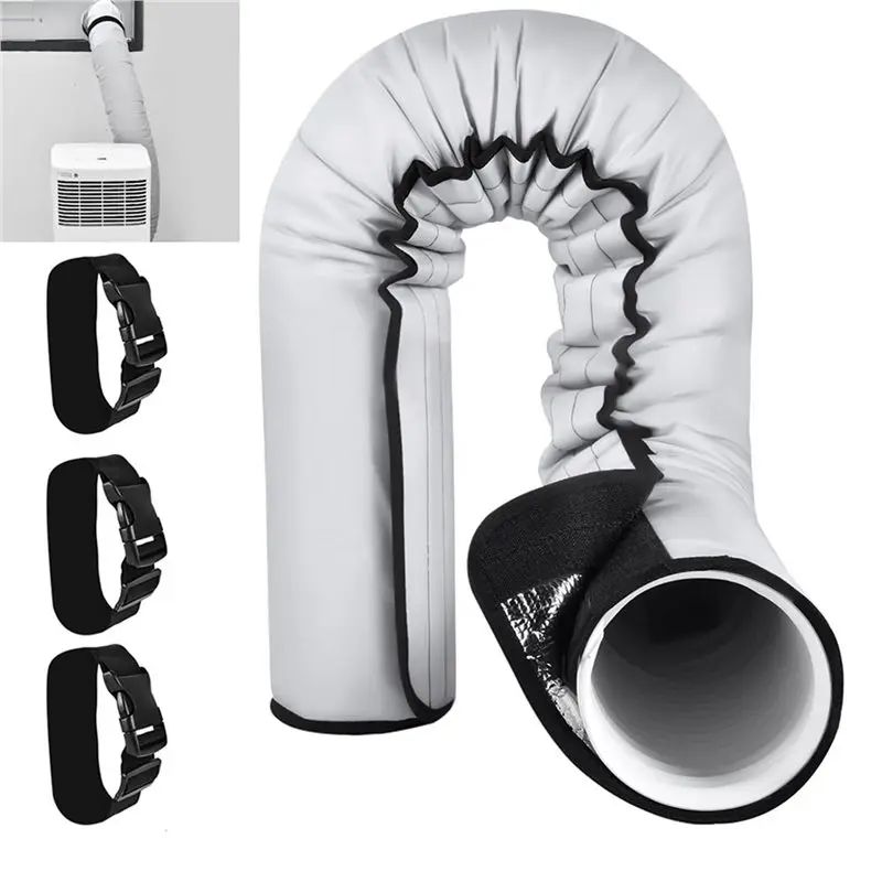 A98E-2X Portable AC Hose Insulation Sleeve Portable Air Conditioner Hose Cover Wrap For 5In & 5.9In Diameter