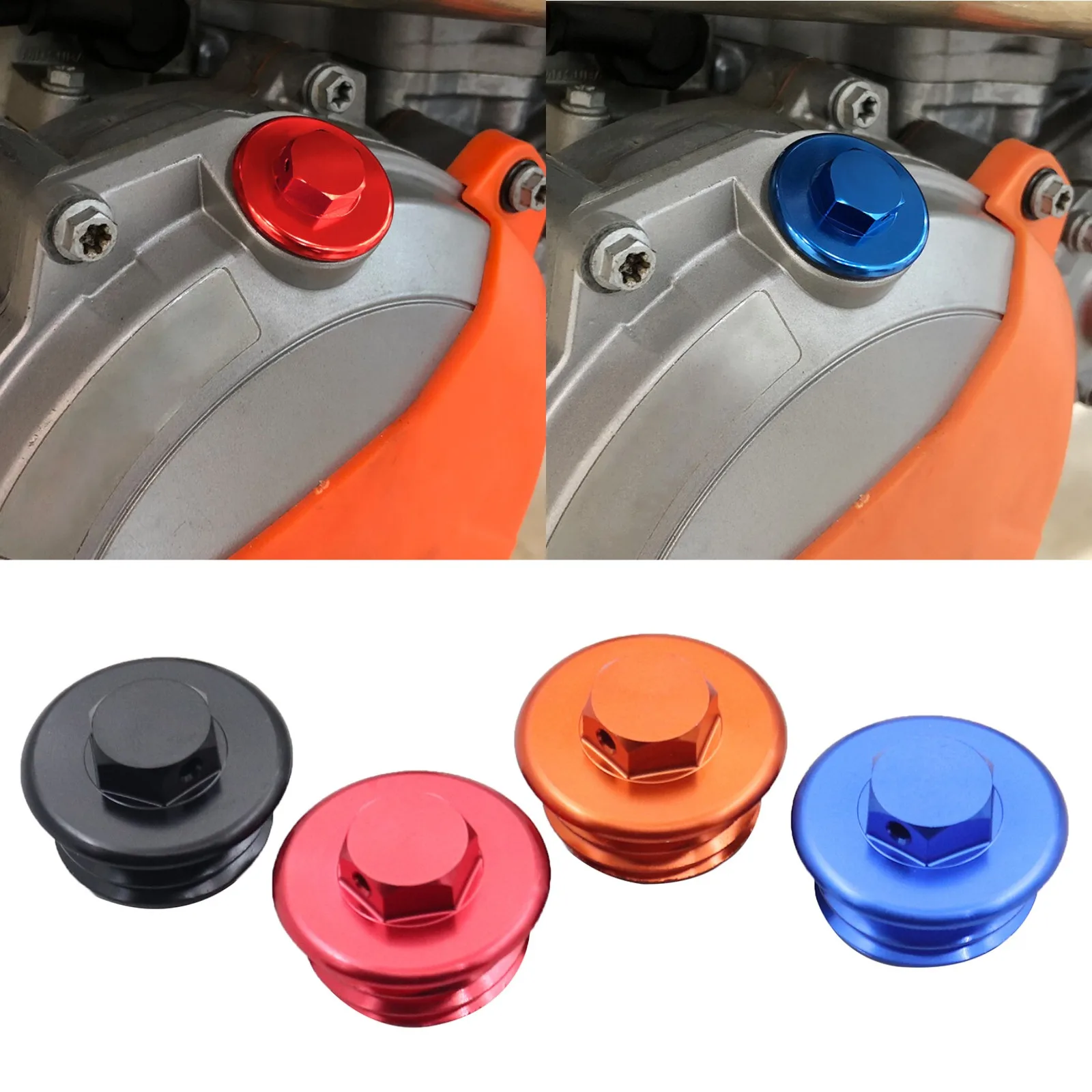 CNC Motocross Engine Oil Filler Plug Cap Cover For KTM SX SXF XC XCF XCW XCFW EXC EXCF TPI Six Days 2004-2022 65SX 85SX 105SX
