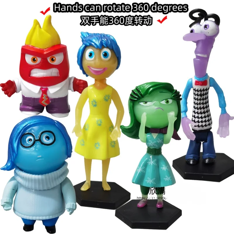 Anime Inside Out 2 Plush Figure Cartoon Sadness Doll Ornaments Bagged Cute Disgust Model Wholesale Girl Desktop Ornaments Gift