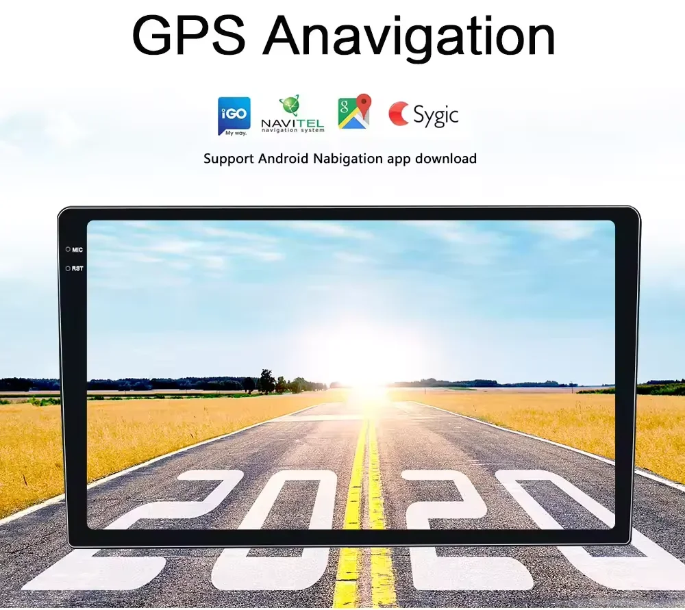 TS10 Universal Screen Car DVD Player, 2K QLED, 8Core, 64GB, 128GB, 10.36 Polegada, 2000x1200