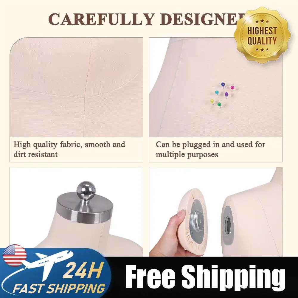 

Высококачественный женский манекен-торс для шитья и пошива одежды, с металлическим основанием, для дизайна одежды, витрин и демонстрационных стендов