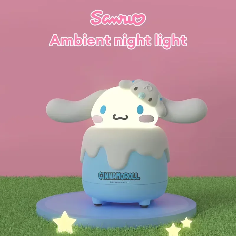 Sanrio Kuromi Desktop Bluetooth Speakers JS-0175 Cute Portable Loudspeaker With Night Light Pochacco Cinnamoroll For Gift