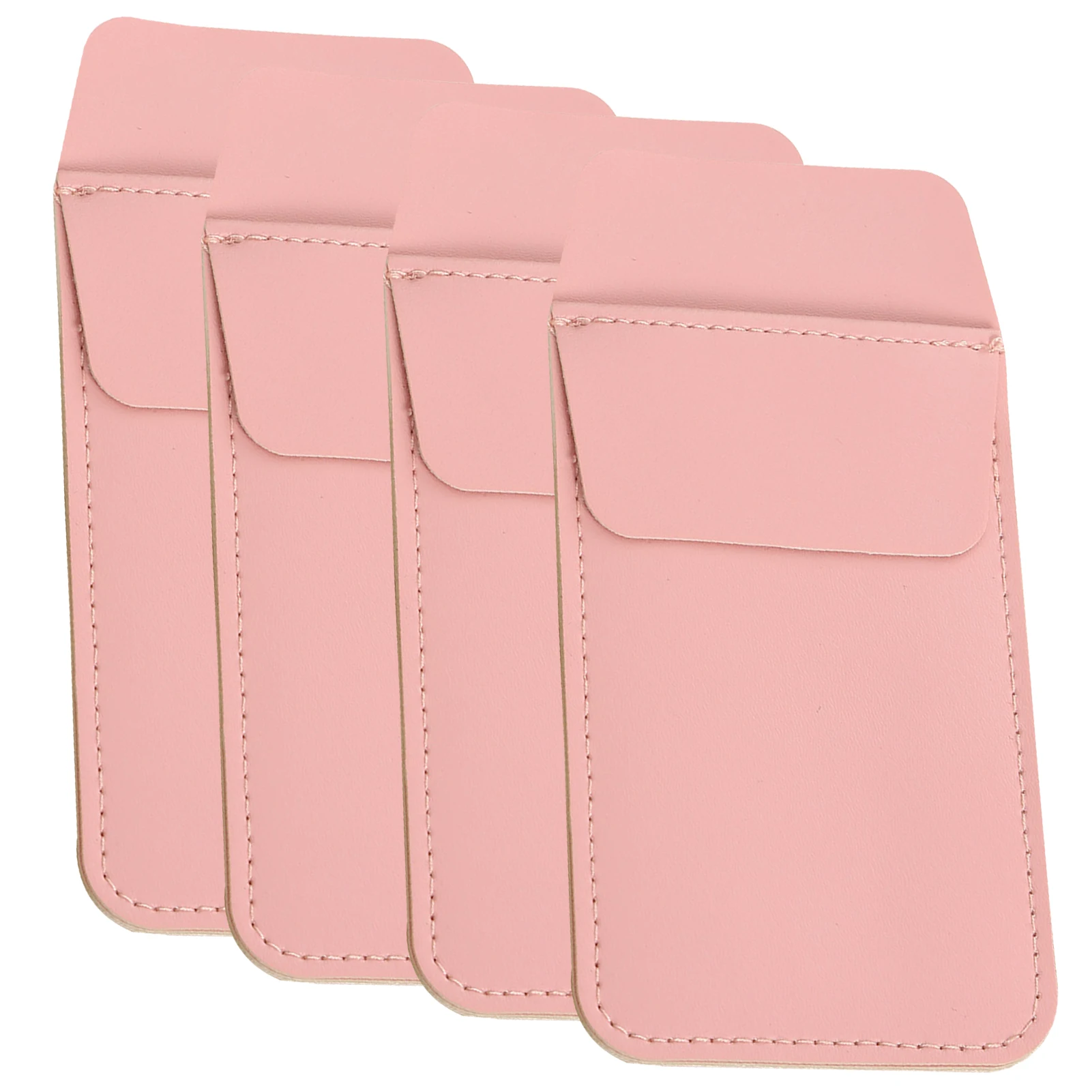 ปากกาดินสอป้องกันกระเป๋าหนัง PU อเนกประสงค์4ชิ้นแขนใช้งานสะดวกทนทานสำหรับเสื้อผู้ชายทนทานกันรั่ว