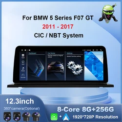 ID8 Android 13 For BMW 5 Series F07 GT 2011-2017 CIC NBT System Car Player Multimedia Radio Stereo GPS Navigation No 2 din DVD