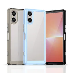 For Sony Xperia 5 V 5V 5G XQDE54 Case Shockproof Silicone Bumper Clear Hard Back Cover Matte Case for Sony Xperia 5 V 5V 5G