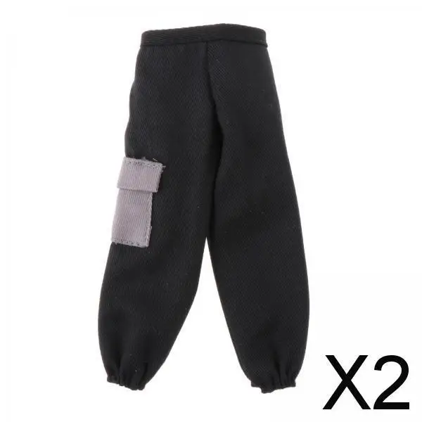 2X 1:6 Scale Figure Pant Male Figure Pants Costume Dolls Dress