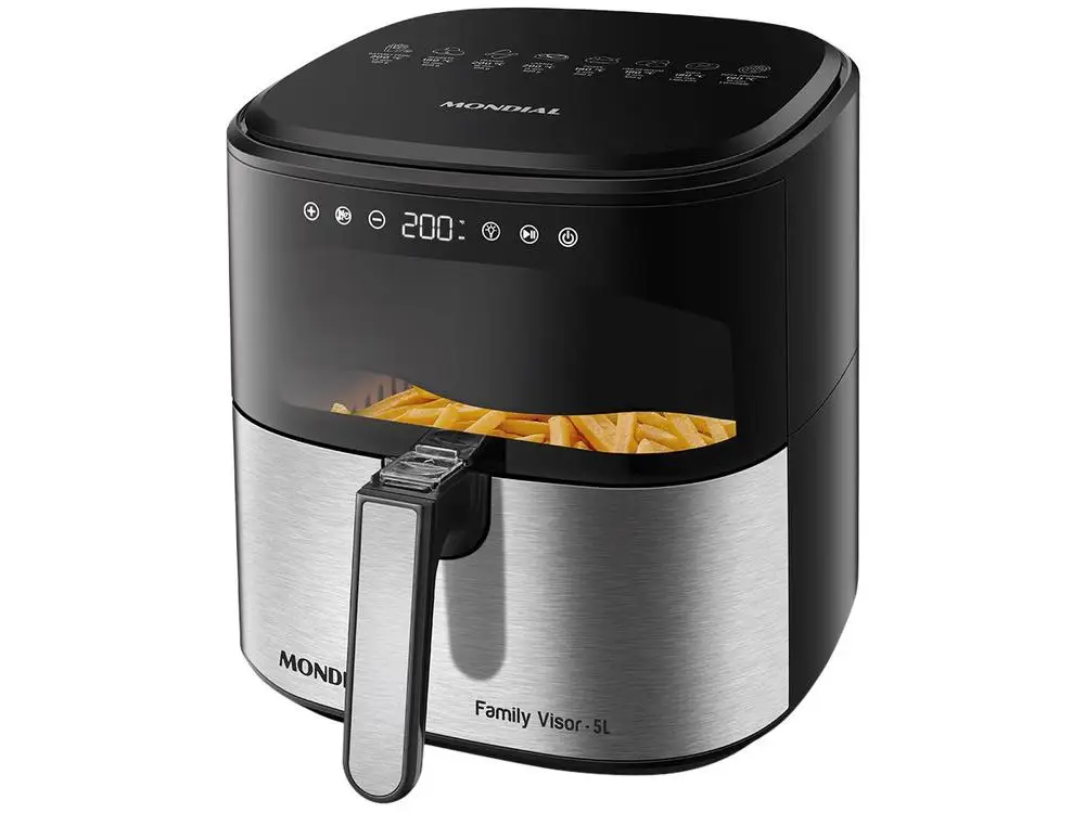 Air Fryer Mondial Grand Family Preta com Timer 5L - 110V