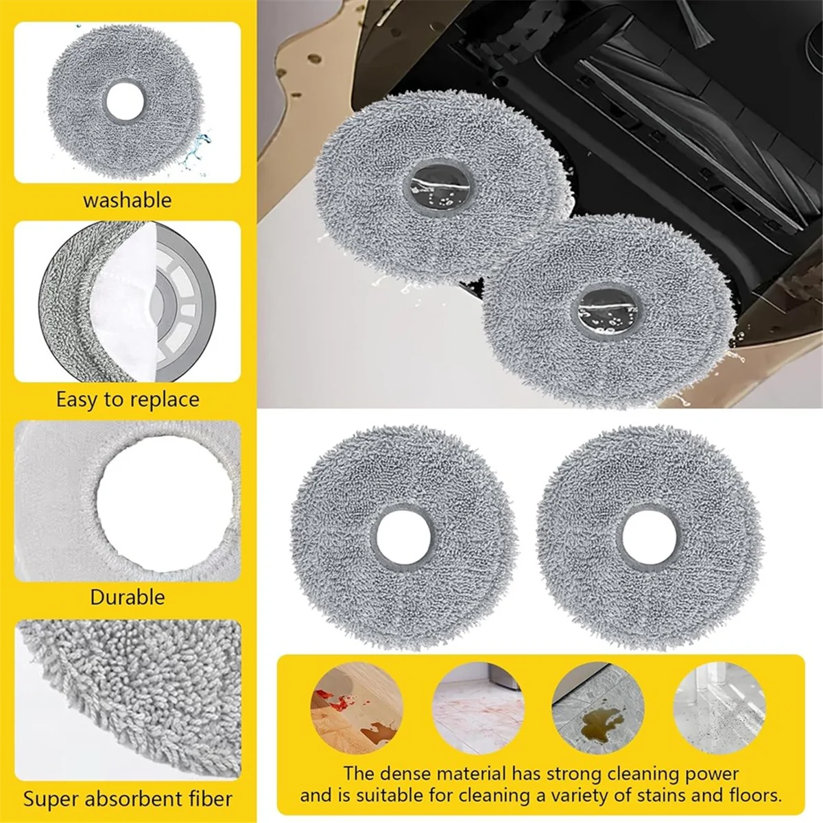 NEW 26PCS Brush Filter Dust Bag Mop Cloth for L10s Pro Ultra Heat RLL82CE/X30 Ultra/ E30 Ultra Spare Parts