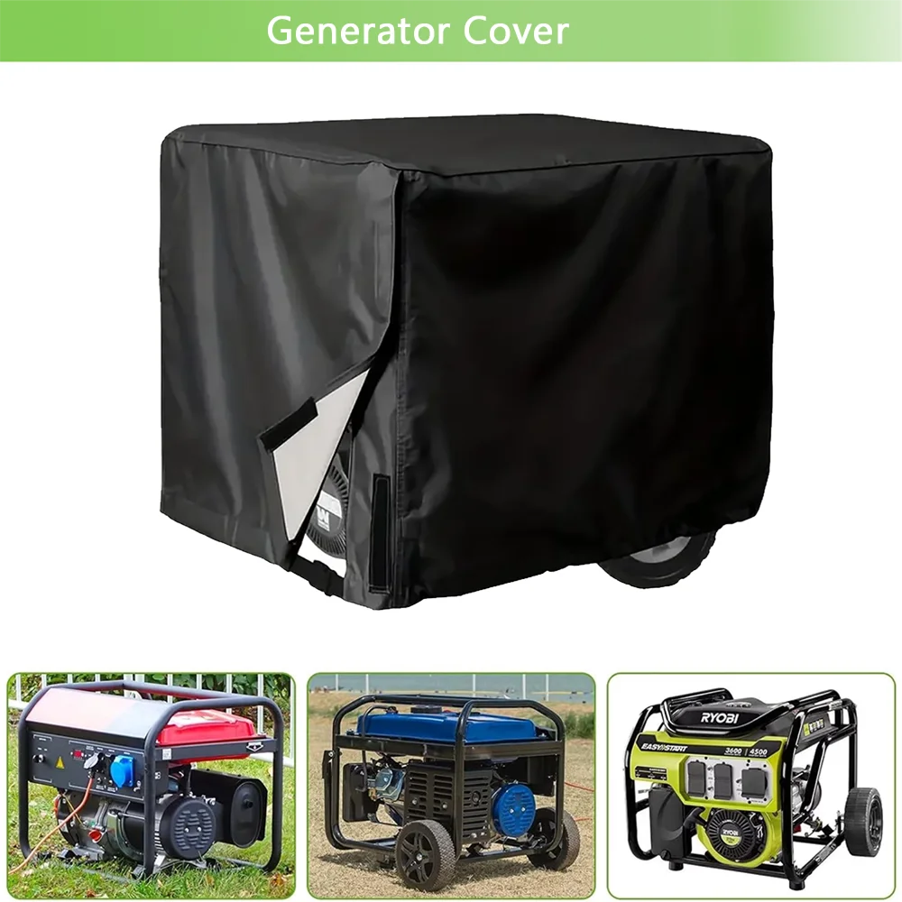 Generator Cover Waterproof, Universal Portable Generator Cover 32”L x 24”W x 24”H - for Most Generators 5000-10000 Watt（210D）