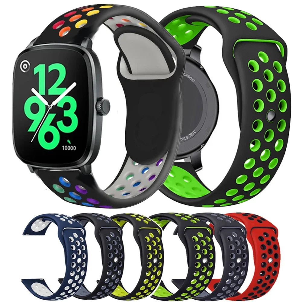 

Soft Silicone Strap For Haylou Watch RS5/R8/S8/2 Pro Solar Lite/Plus RT3/LS05 GST/Lite RT/2/3 GS RS4/Plus Ls02 Sports Wristband