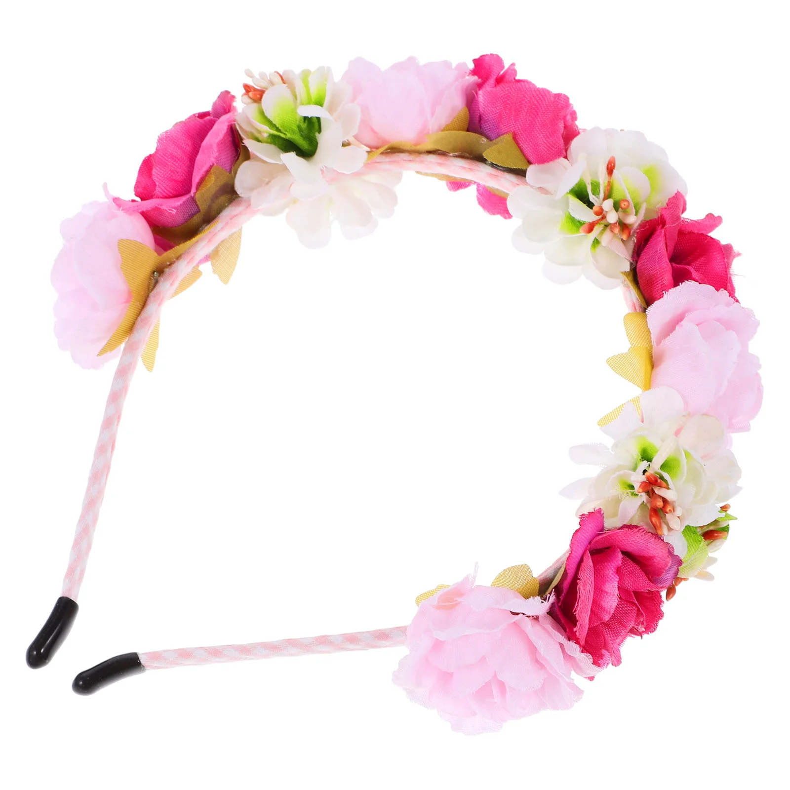 Diadema de flores, diademas florales para el pelo, tocado de coronas de hadas para mujer, Kit de tela, decoraciones para fiestas infantiles