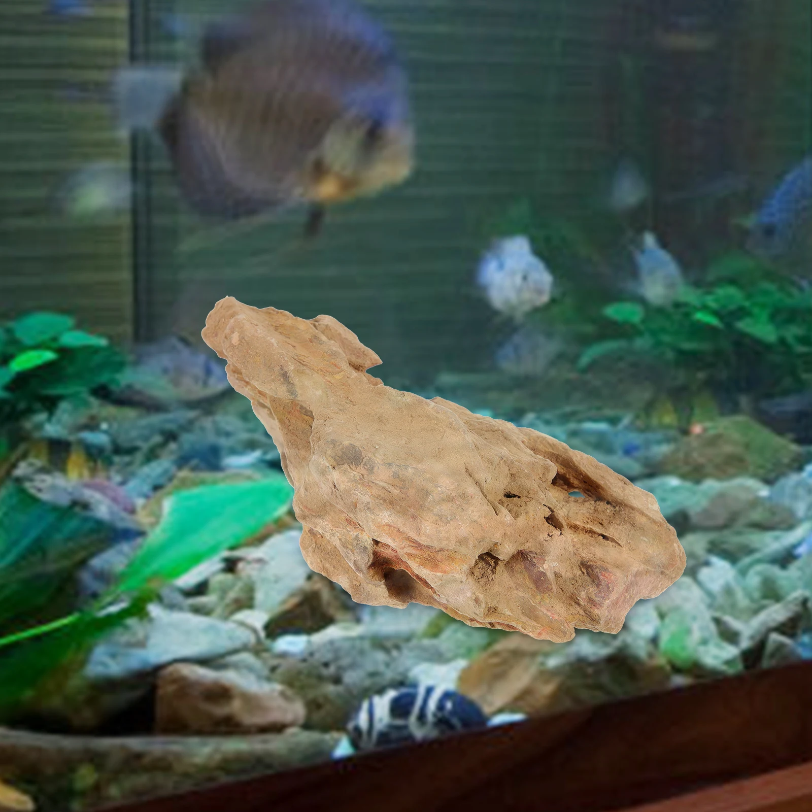 

Natural Pine Bark Stone Landscape Craft Fine Workmanship Aquarium Rockery Decor Tank Ornament Micro Landscape Accessory Zen