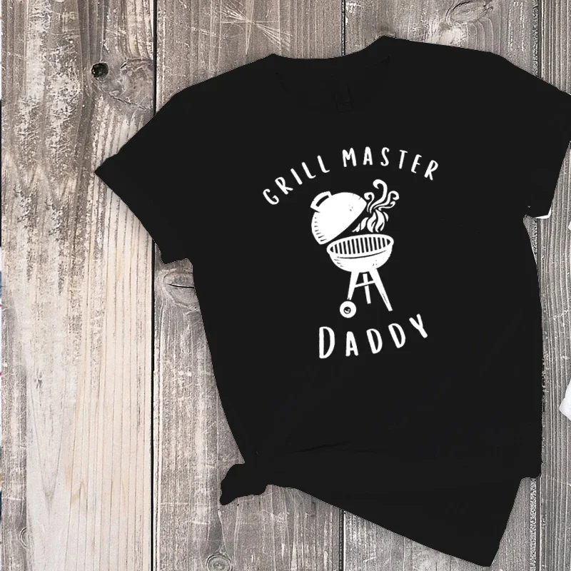 Father's Day BBQ Daddy Shirt Daddy and Baby BBQ Family Look Father's Day Dad Birthday Tee Gift for Dad L