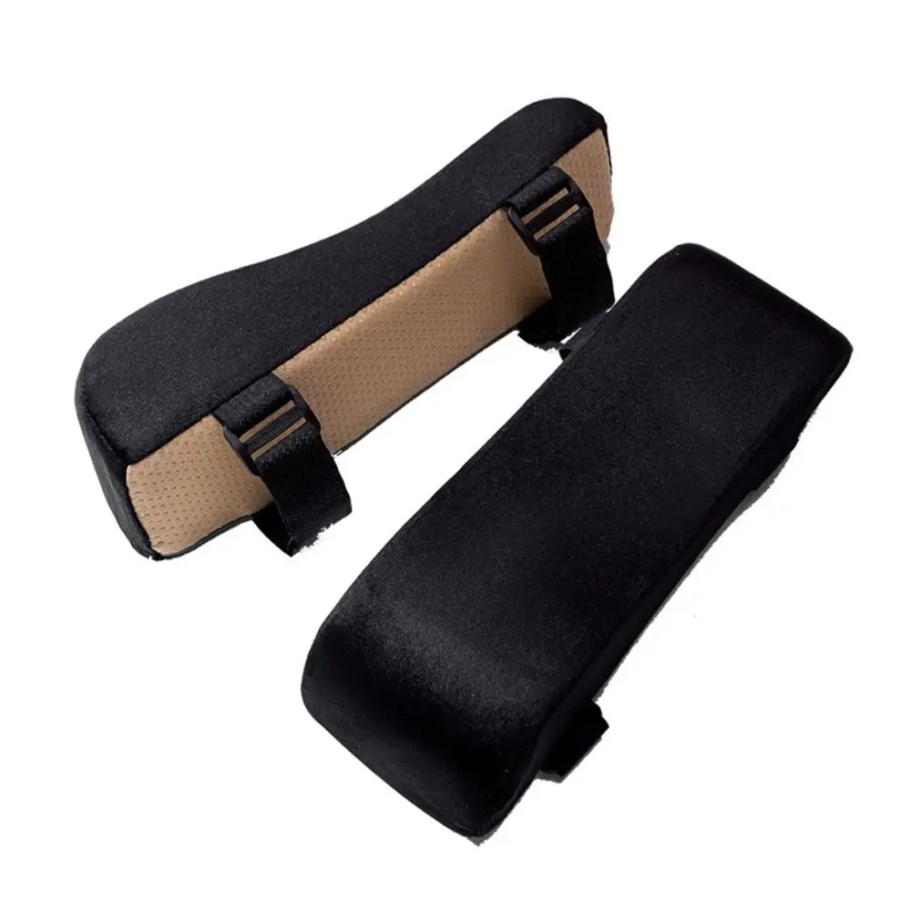1Pair Soft Chair Armrest Pad with Adjustable Straps Non-Slip Chair Elbow Pillows Pad Comfortable Chair Armrest Cushion