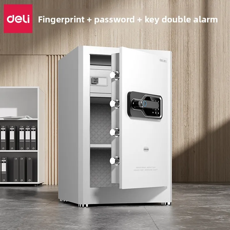 LMM fingerprint password safe deposit box Thickened door panel Commercial office anti-theft safe