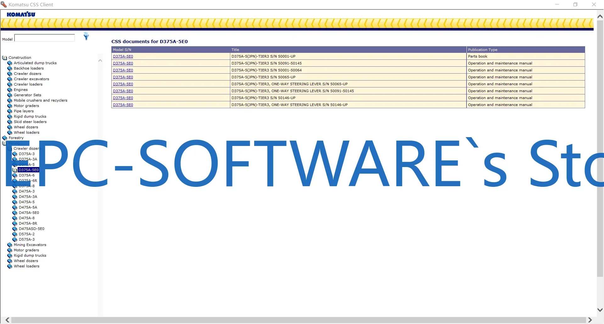 

EPC-SOFTWARE EPC-SOFTWARE Komatsu CSS [2024.06] Каталог деталей, рабочий магазин, консультация и обслуживание, полевая сборка