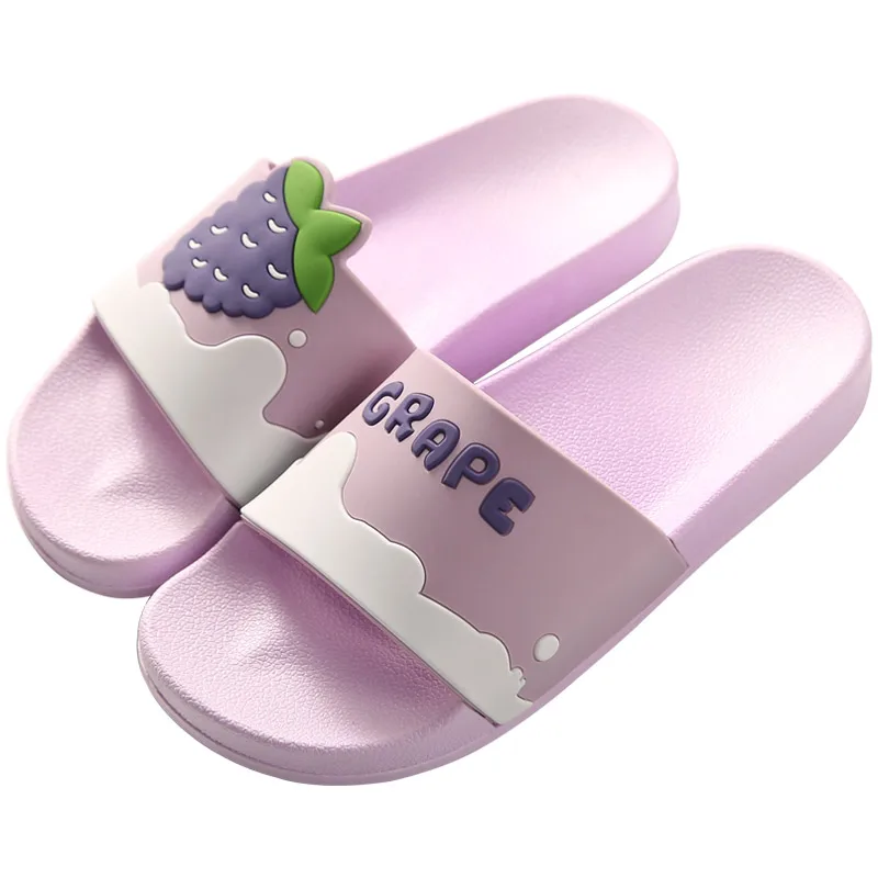 Nieuwe Slippers Zomer Schattige Cartoon Thuis Paar Fruit Uitloper Slippers