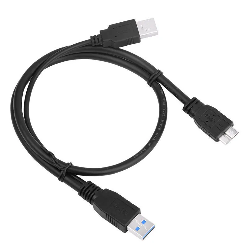 USB 3.0 Male To Micro USB 3 Y Cable with Extra usb Power USB3.0 Male To Micro USB3.0 B Male Adapter Cable For HDD Hard Drive New