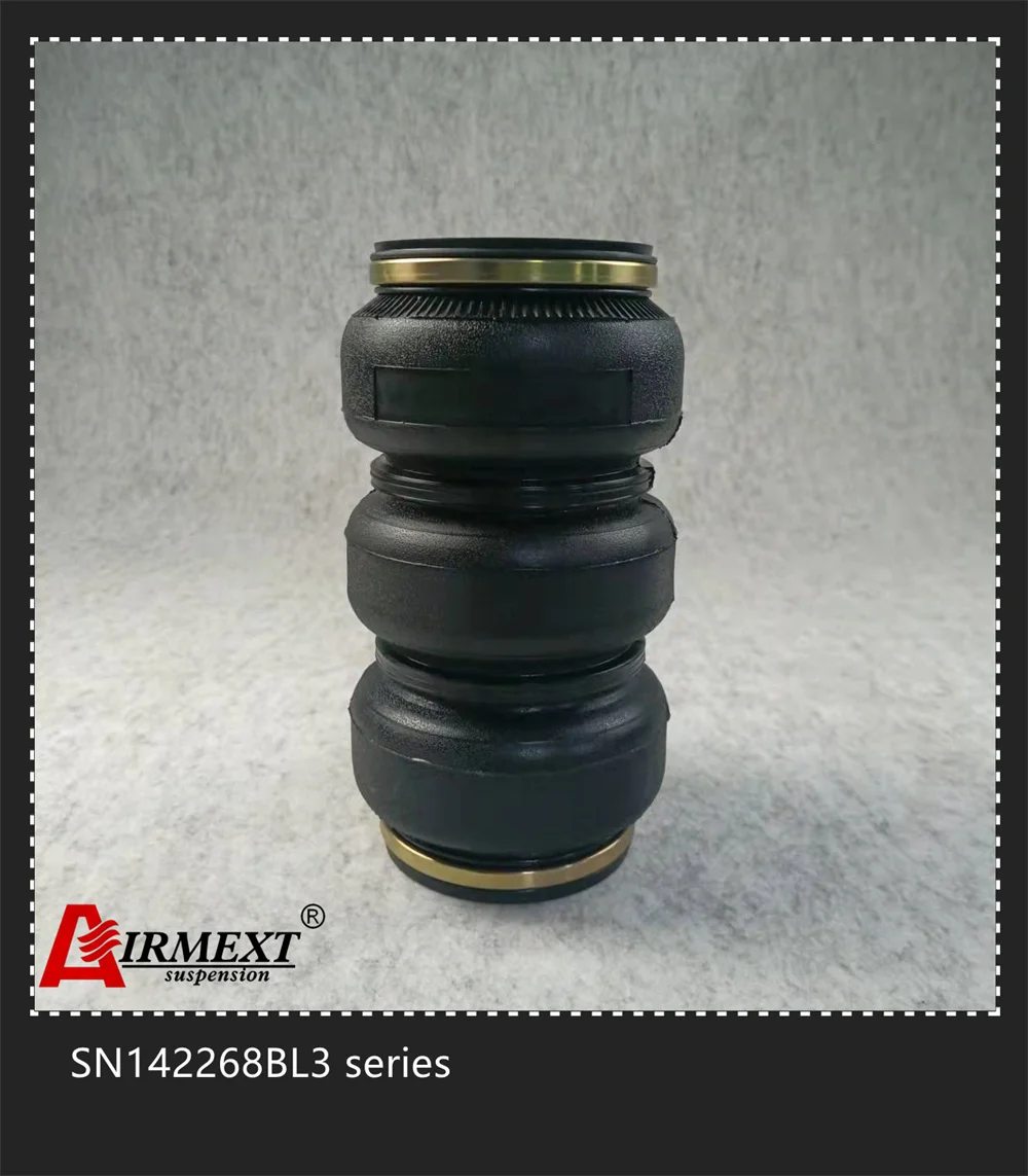 SN142268BL3-H/OPEN encplate triple air suspension /airspring BELLOW rubber airspring airride shock absorber/pneumatic parts