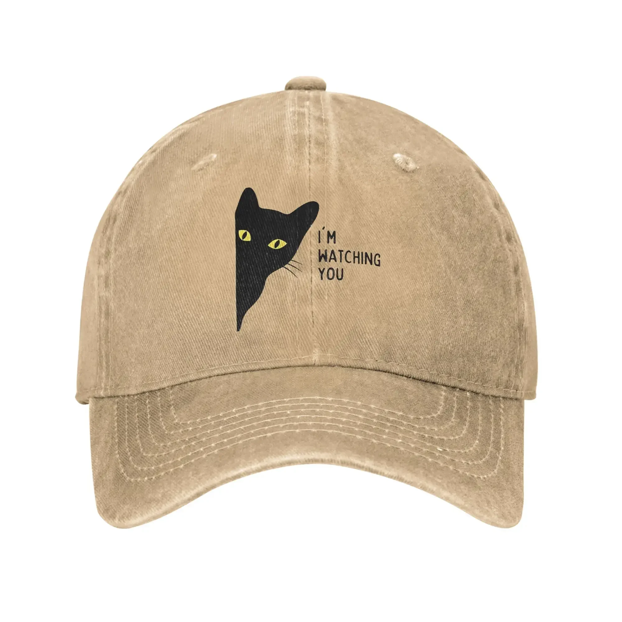 Casquette béisbol lavée you regar chat été camionneur chapeau pour femme mâle Streetwear deporte plein air soleil casque