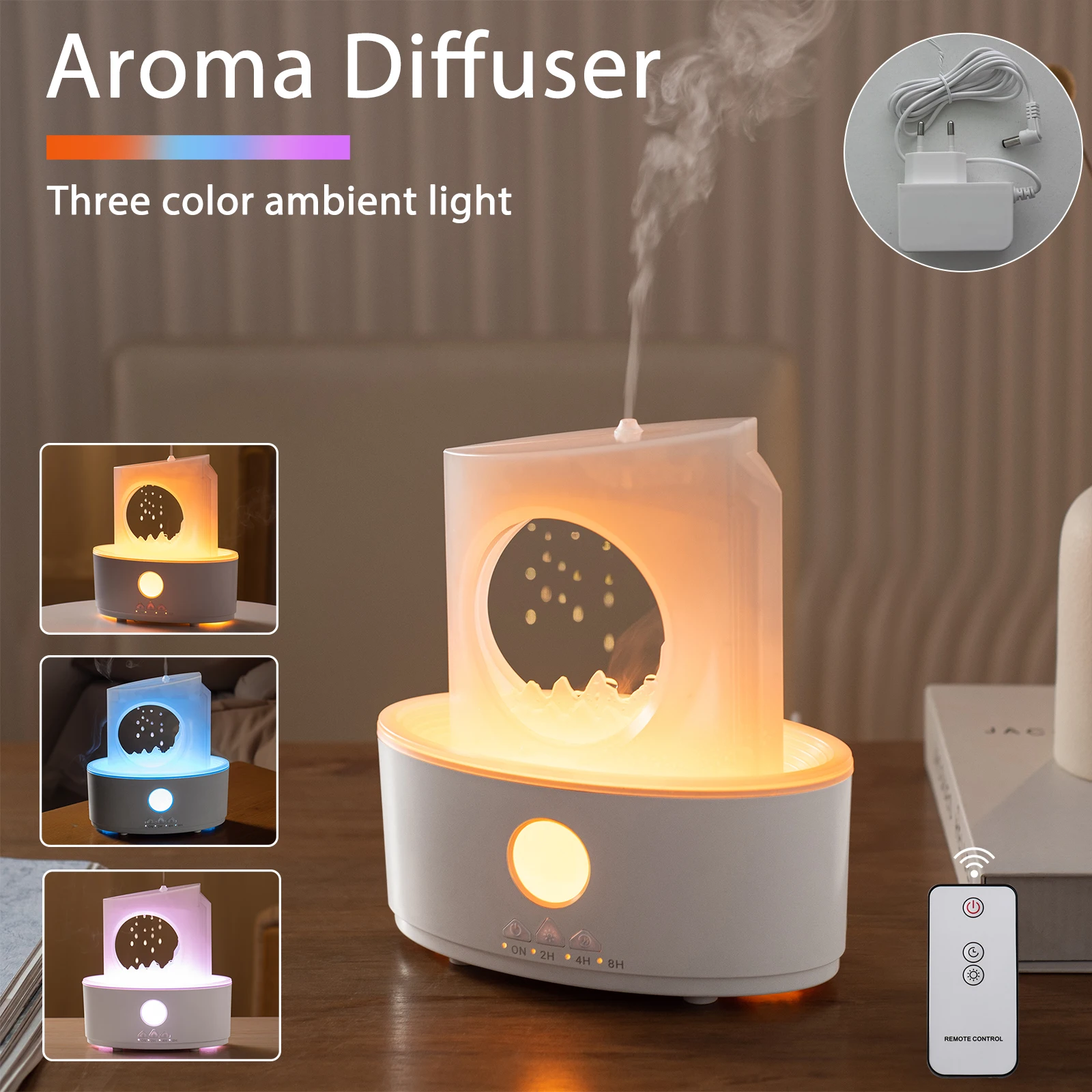 

Аромадиффузор-увлажнитель воздуха с вилкой EU/US, очиститель воздуха с эфирными маслами, ультразвуковой распылитель для дома, спальни, ароматерапии, осушитель воздуха