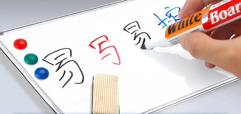 Whiteboard-Marker-Set, mit Tafellöscher, nachfüllbar, sicher, ungiftig, hohe Kapazität, für Büro, Besprechungen und Bildungszwecke – Detail 2
