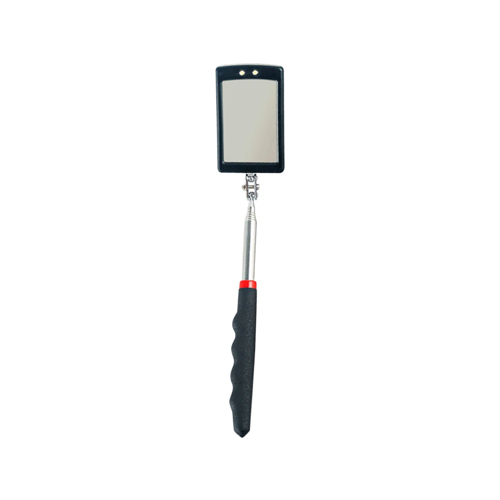360° Inspection Mirror Automobile  LED Light Telescoping Mirrors Extend Mechanic Inspection Telescopic Handle Repairing Tools