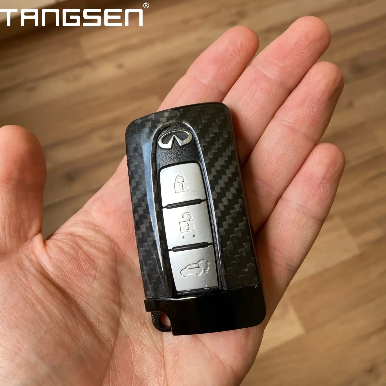 Carbon Fiber Car Key Case Cover Suitable For Nissan GTR Infiniti Car Key Protective Accessories