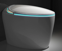 Egg Shaped All in One Fully Automatic Smart Toilet with Remote Control  Electric Bidet Smart Toilet for Home Use