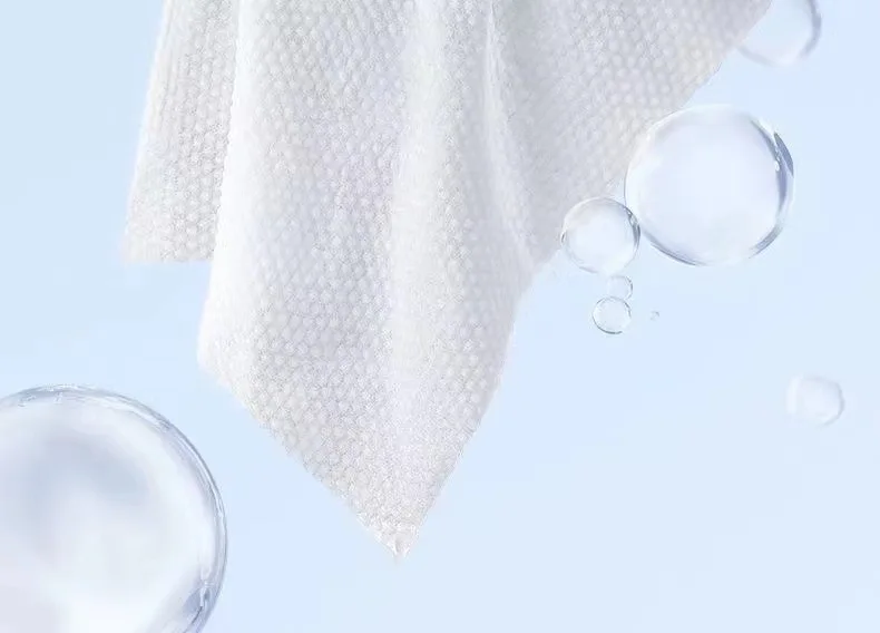 Natürliches Einweg-Gesichtshandtuch für Reisen, Gesichtsreinigung, nasses und trockenes Make-up-Entferner, weiches Make-up-Vlies-Handtuch aus Perlenbaumwolle – Detail 8