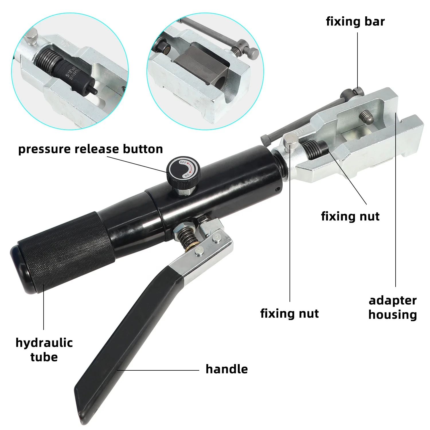 Universal Hydraulic Brake Flaring Tool Set With Tubing Cutter 45° Double Tube Flaring Tools For Copper Lines