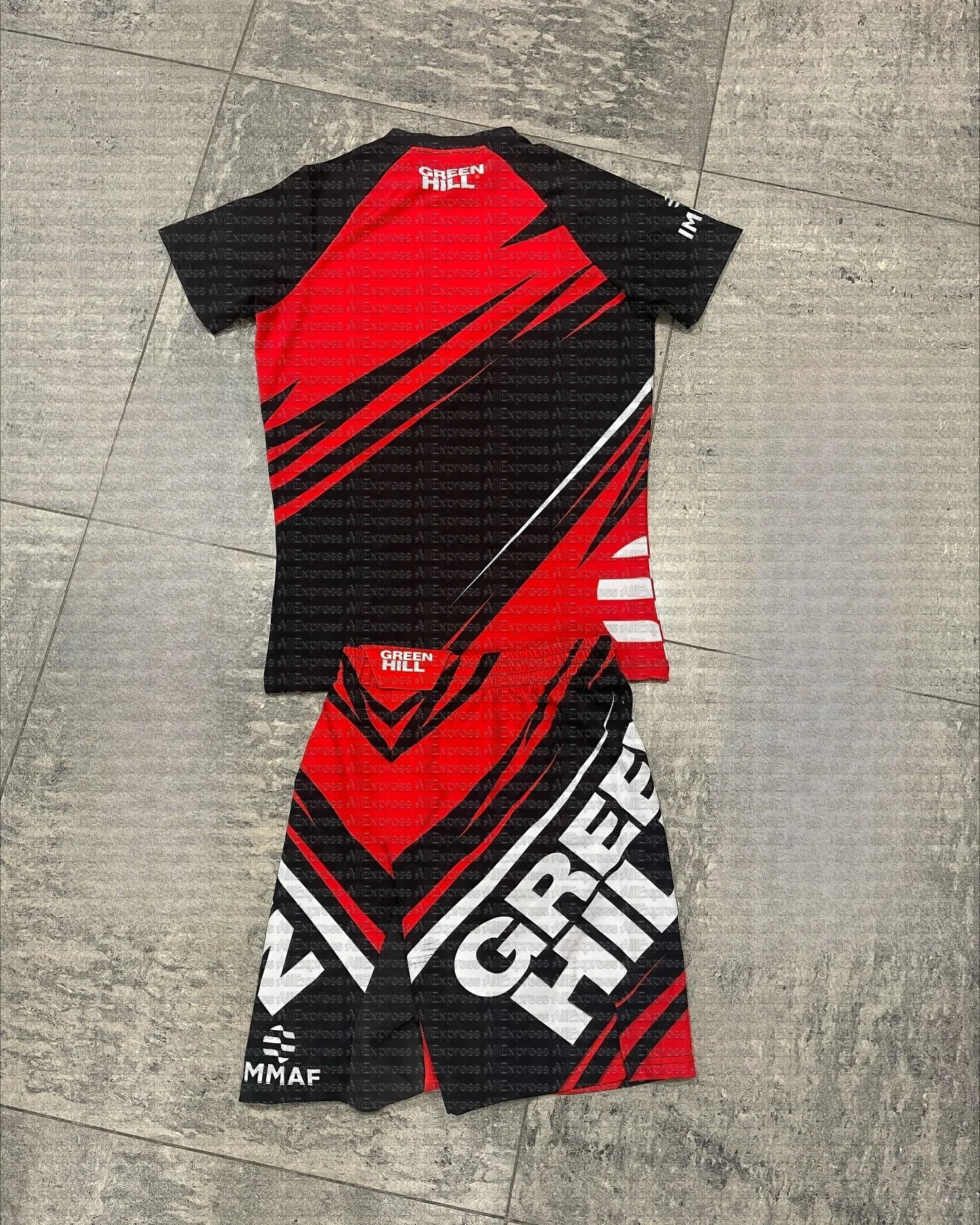 Boxing Shorts and T Shirt Set MMA Sports Shorts Men Women Quick Dry Fighting Kickboxing Pants Gym Martial Arts Training Uniform