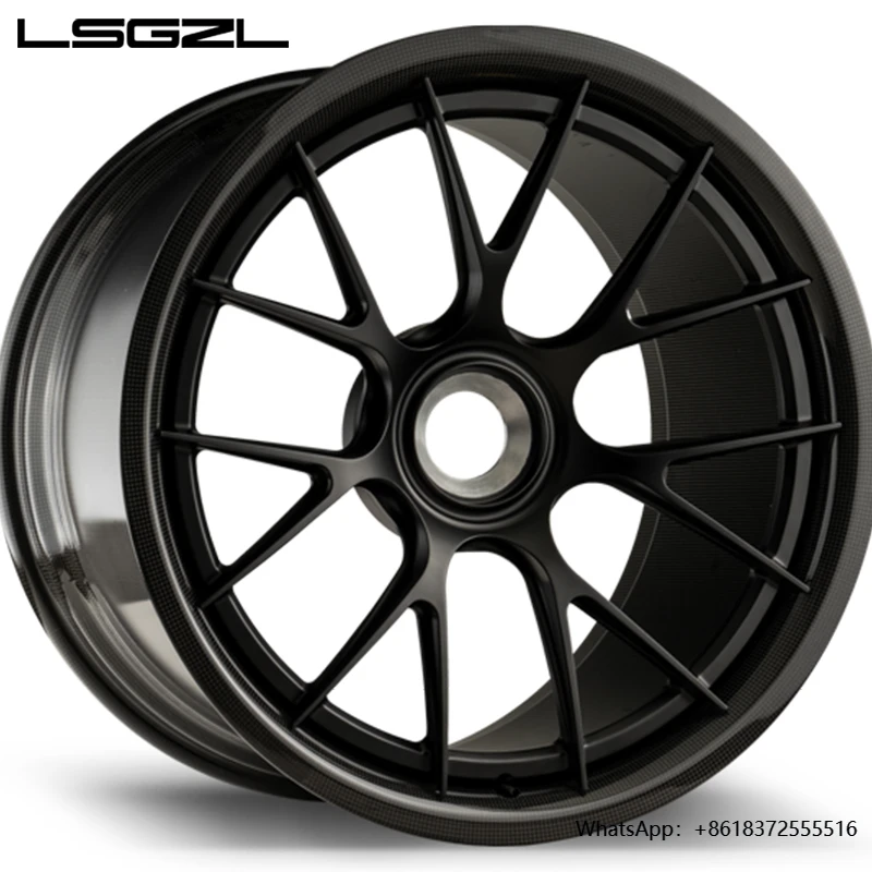 

LSGZL Factory Custom Made Carbon Fibre Wheel Hub 18 19 20 21 Inch Forged Rim Carbon Fibre Fit for porsche