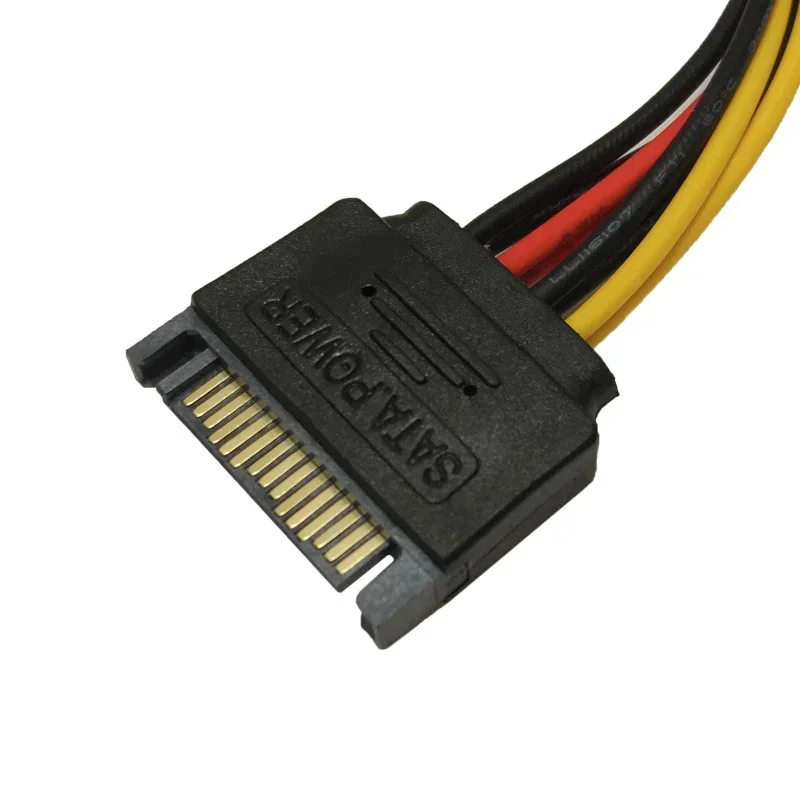 Cavo di prolunga di alimentazione da 20cm SATA 4pin maschio a Molex IDE Dual Big 4pin adattatore per cavo femmina per adattatori Hardware per disco rigido HDD