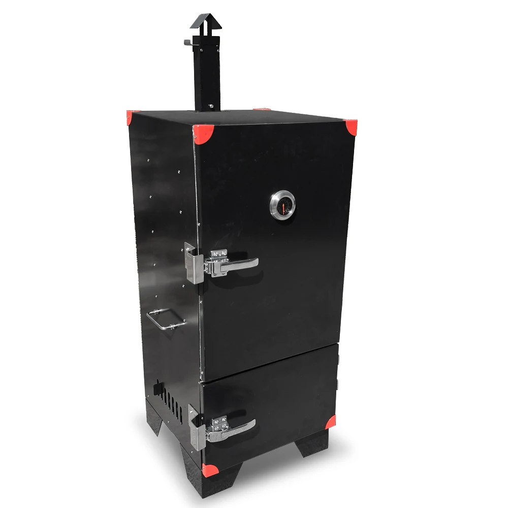 Electric Charcoal Pellet Vertical Smoker Grill Adjustable Air Vent Wood Pellet Meat Smoking Oven for Outdoor Cooking
