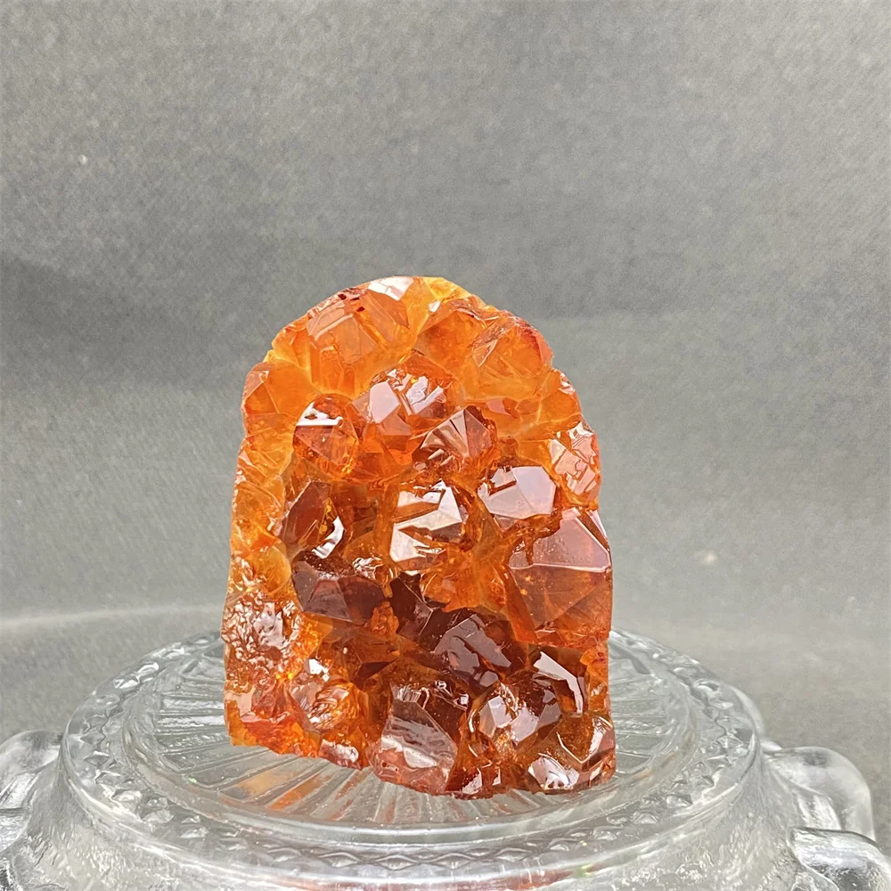 Natural Mineral Green and Yellow Geode Crystal Ornaments Feng Shui Wealth Mysterious Treasure Orbs Home Decor Gifts