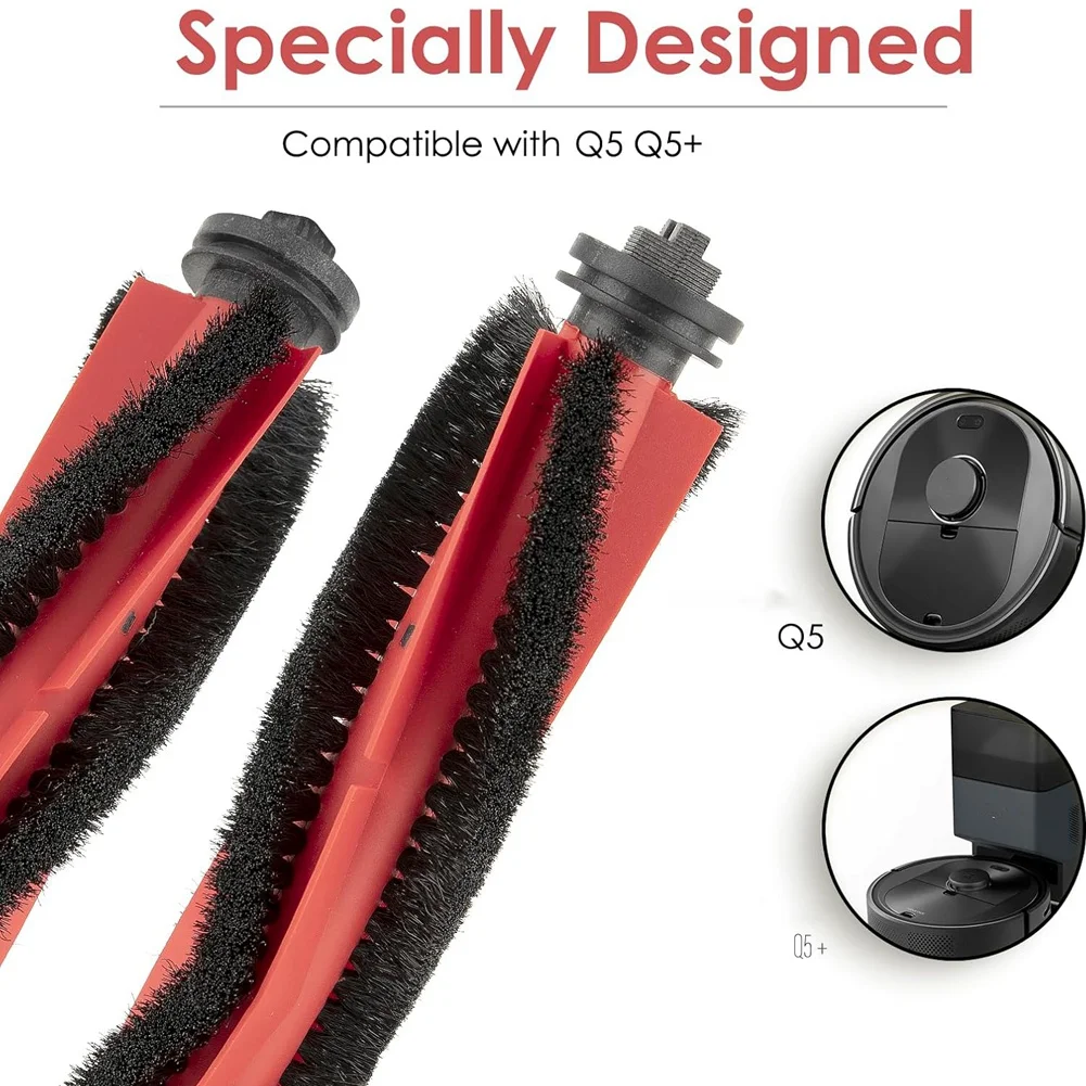 A34R Roller Brushes For Roborock Q5 Q5+ Robotic Vacuum Cleaner, Main Brush Brush Rollers Replacement Accessories Kit - Image 3