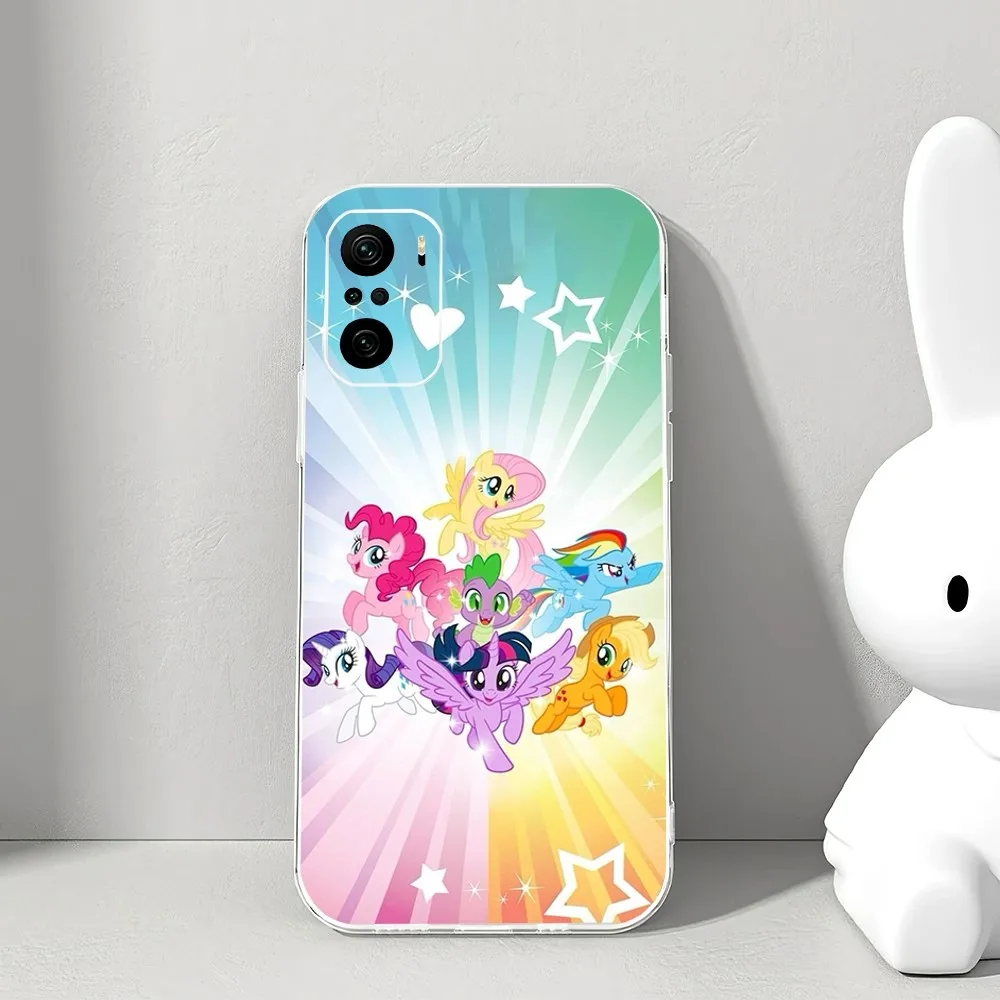 My L-Little P-Pony Phone Case For Xiaomi 11 Redmi Note 11 5G 8T 9A 9 10T Note8Pro Note9 12SUltra Transparent Case