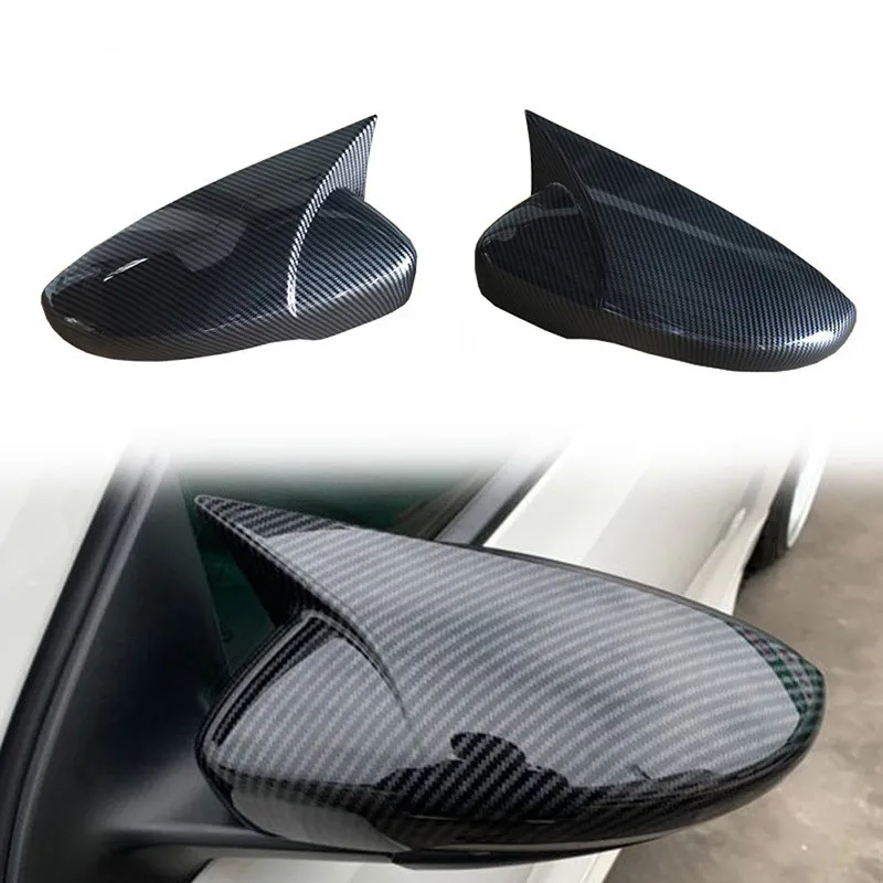 2PCS For US Skoda Octavia 2013-2019 For VW T-ROC 2017-2019 Rearview Side Mirror Cover Wing Cap Exterior Door Trim Car Decoration