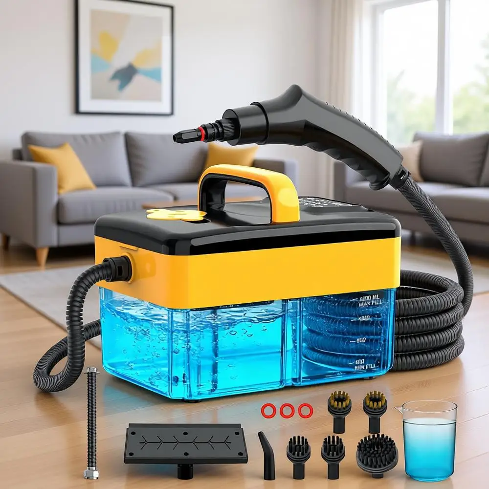 

Пароочиститель для тяжелых условий эксплуатации с 7 регулируемыми уровнями нагрева, баком на 1,6 литра, непрерывным распылением, глубокой очисткой, портативный ручной.