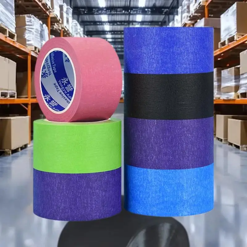 

10M Color Masking Tape Black Decoration Masking Spray Paint Traceless Student Office Art Painting Sticker