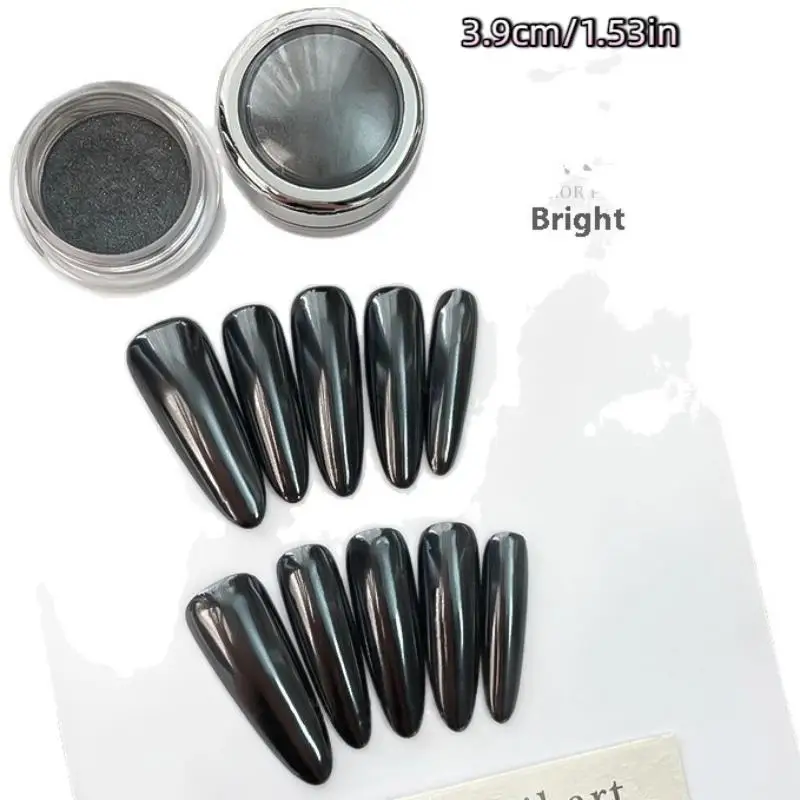 Schwarzer, kristallbeschichteter Glitzer-Pailletten-Highlight-Glanz-Nagel-Charm, Nageldekoration, Nagelstudio, Maniküre-Zubehör