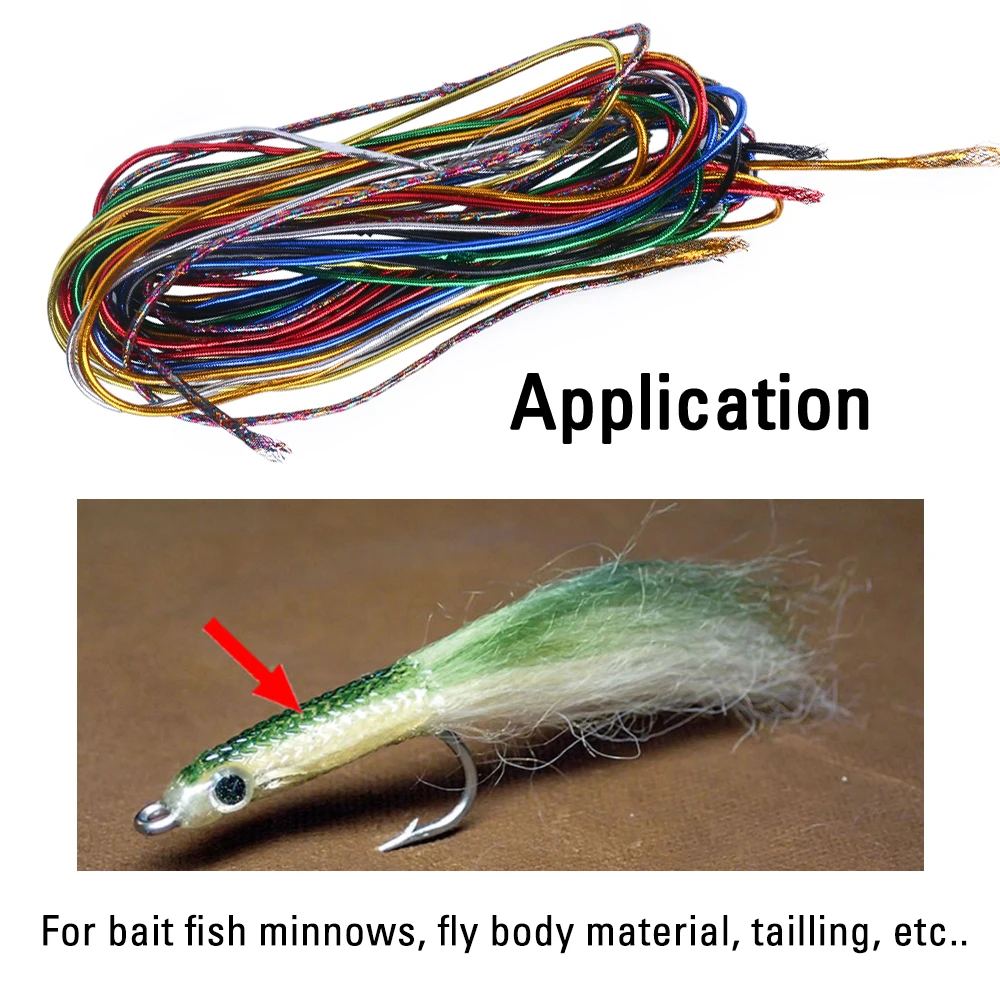 ICERIO Cordón Mylar hologáfico Minnow – Flash trenza multicolor - imagen 4