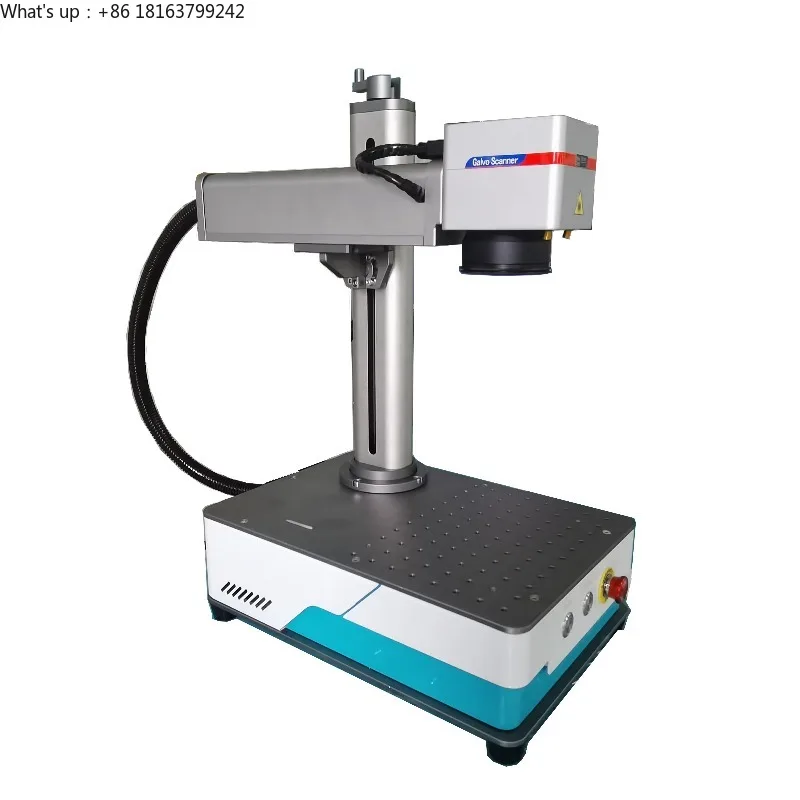 

Портативная настольная машина для маркировки волокон La ser, гравировки и травления для металла, пластика, легко носить с собой, 20 Вт/30 Вт/50 Вт