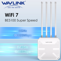 WAVLINK WiFi 7 Outdoor Long Range Router Dual Band BE5100 Mesh IP67 Waterproof & Dustproof Active & Passive PoE 8dBi Antennas