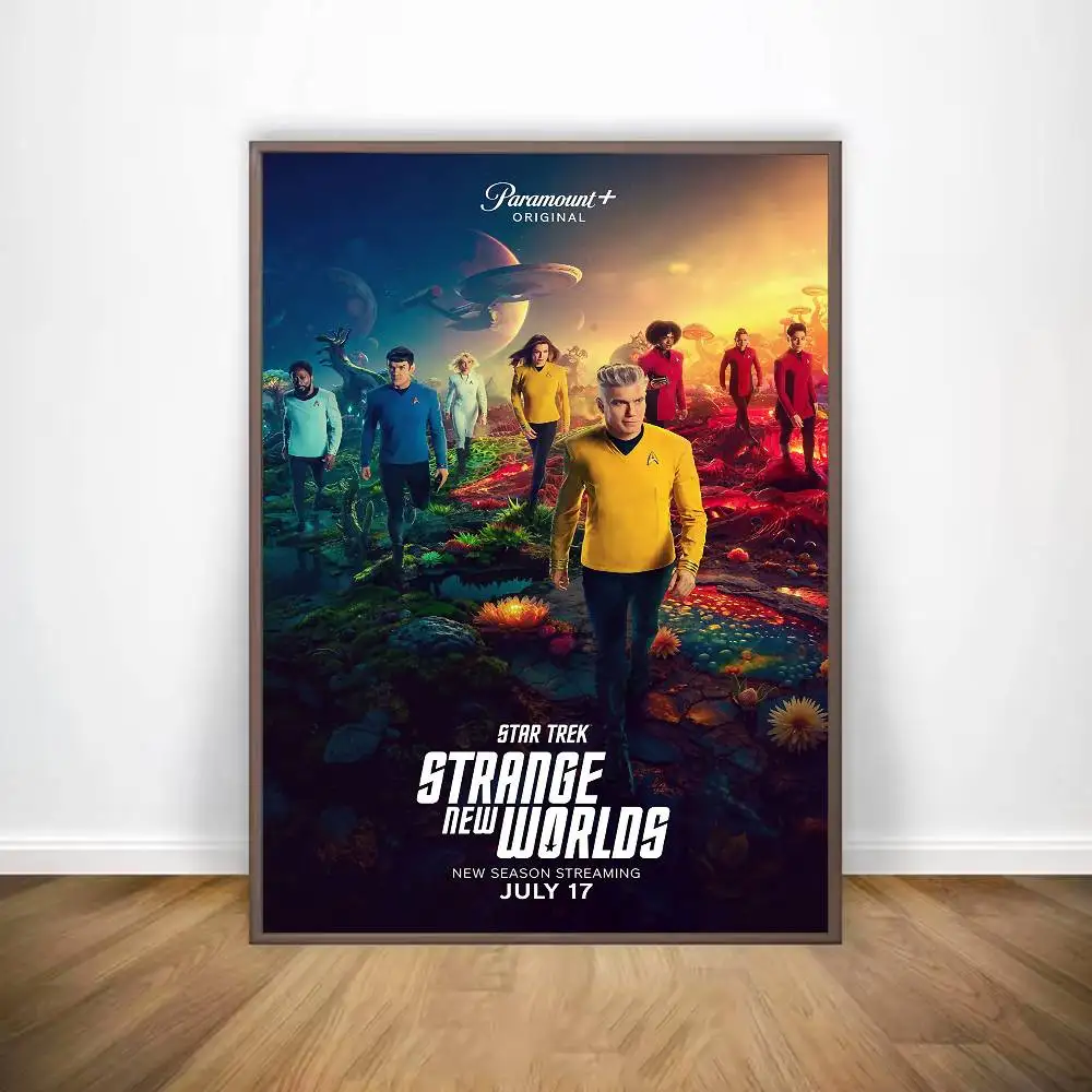 فيلم ستار تريك عوالم جديدة غريبة ملصق معرض يطبع ذاتية اللصق ديكور المنزل الديكور صور مطبوعة للحوائط ملصق غرفة المعيشة