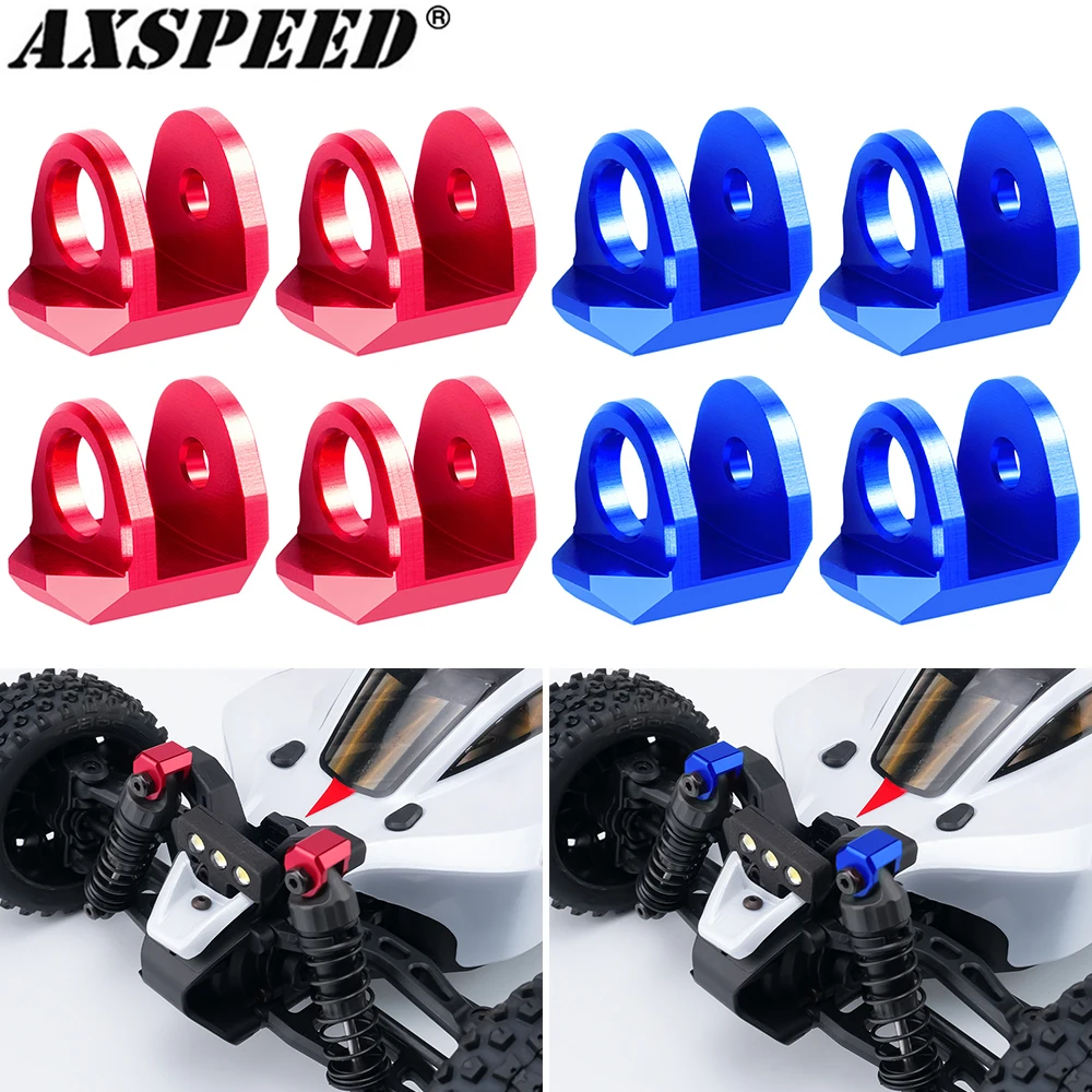 AXSPEED Protector de tapa de choque delantera y trasera de aleación de aluminio para A-RRMA 1/18 Granite Grom 1/14 Typhon GROM 1/16 Mojave GROM piezas de mejora
