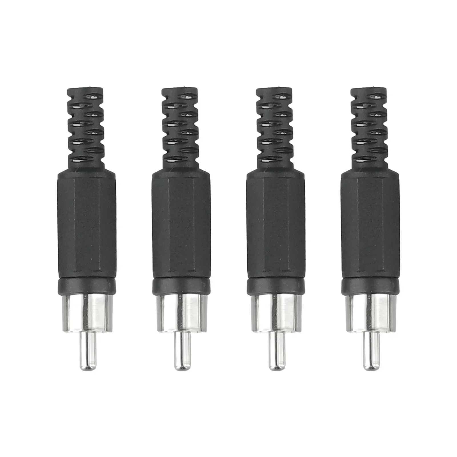 Hot Sale RCA Male Plug Welding Joint Accessories Lotus Plug Practical Red/black Zinc Alloy For RCA Speaker Equipment