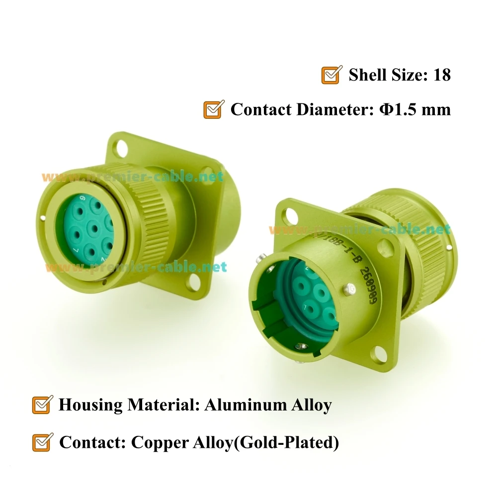 ZH23 Series 7 Pin Male Bayonet Connector, Shell Size 18, ZH23-7/18B-1-B, СНЦ23-7/18B-1-B, SNTs23-7/18V-1-V