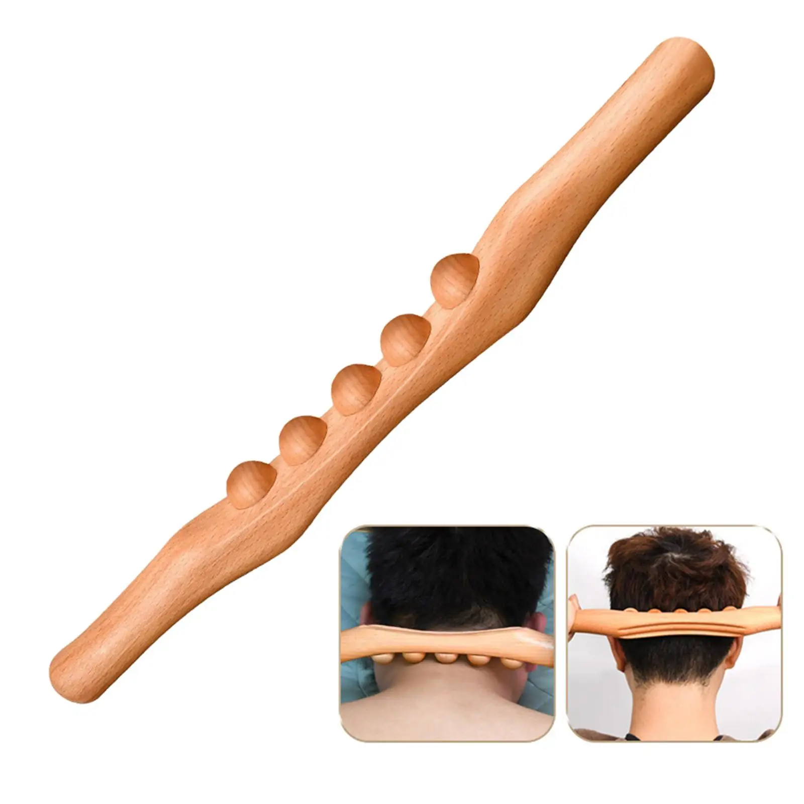 Wooden Guasha Scraping Massage Tools Anti Cellulite Multi Functional Massage Roller Wood Guasha Tool Neck Abdomen shoulder